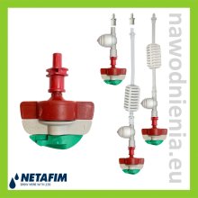 Mikrozraszacz Spinnet 120 / 070 LR SD Netafim (czerwony z zielonym wirnikiem)