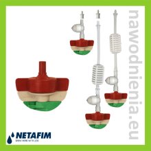 Mikrozraszacz Spinnet 120l / h LR Netafim (czerwony z zielonym wirnikiem)