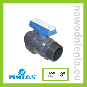 Zawór kulowy PVC-U GW/GZ PN16 Pimtas