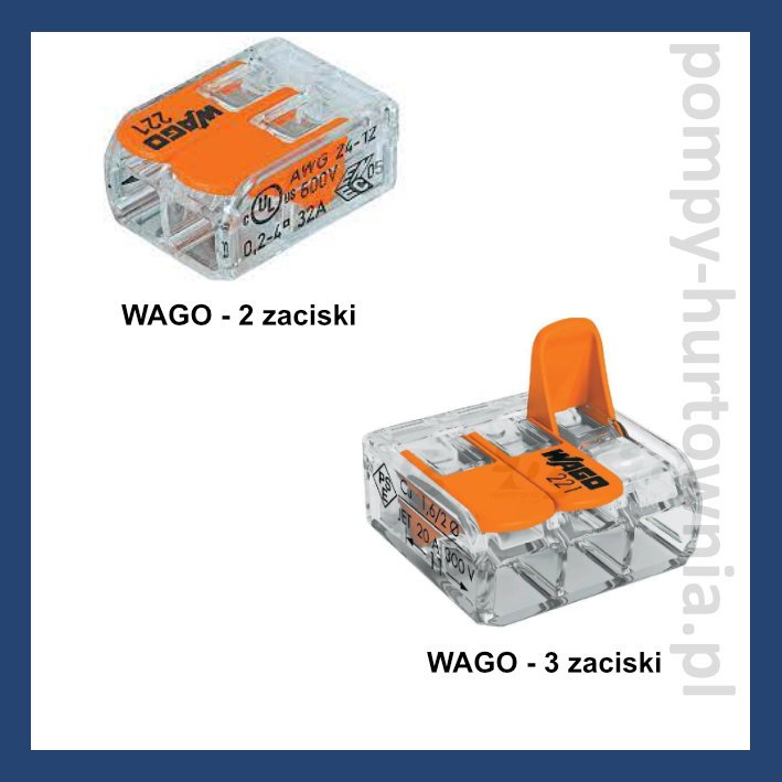 Szybkozłączka elektryczna WAGO - Pompy Hurtownia