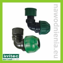 Kolano PE x GW ze śrubunkiem