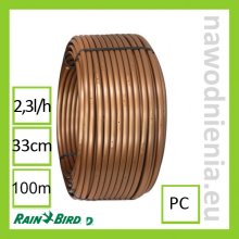 Podziemna linia kroplująca z kompensacją ciśnienia Rain Bird XFS 16 mm; 2.3 l / h (rolka 100 m, brązowa)