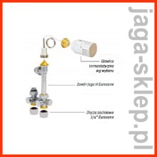 Zestaw 118 - do podłogi, z termostatem wyniesionym