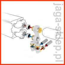 Zestaw zaworowy Jaga 11 - do ściany, gwint M24