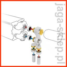 Zestaw zaworowy Jaga 12 - do podłogi, gwint M24