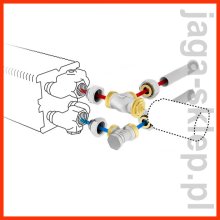Zestaw zaworowy Jaga 25 - pod obudową grzejnika, gwint M24