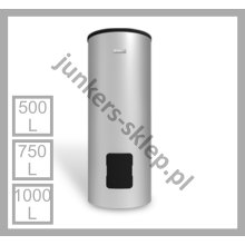 ZASOBNIK JUNKERS CWU - W... -5P1.. srebrny, cylindryczny, stojący 500 L / 750 L / 1000 L
