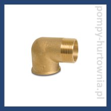 Kolano nyplowe mosiężne GW x GZ