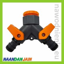 Rozdzielacz do węża ogrodowego z dwoma zaworami