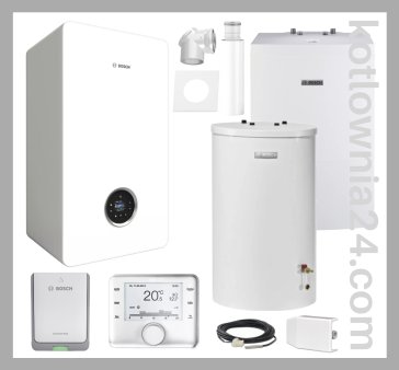 Pakiet Bosch Condens GC5700iW jednofunkcyjny + zasobnik + automatyka